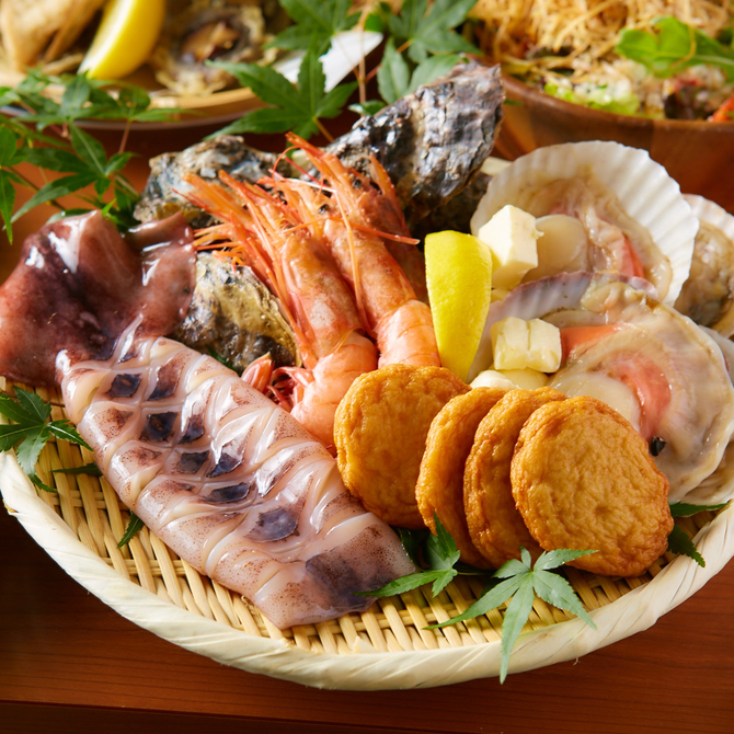 ジュージュー焼ける音に食欲が刺激される！「浜焼き」を召し上がれ ｜博多磯っこ商店