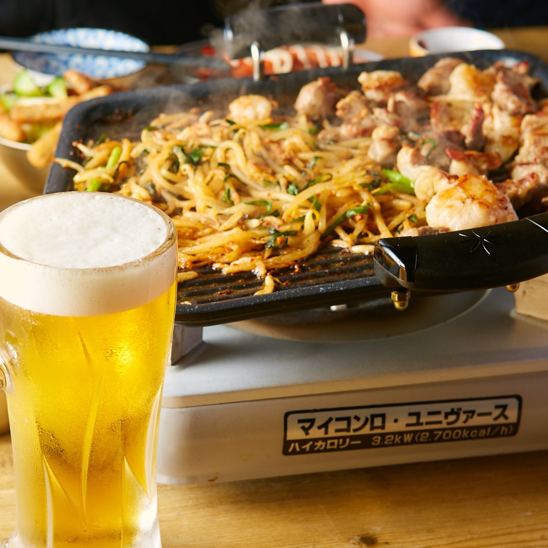 鮮度抜群の魚介や浜焼きに合うドリンクが揃っています｜博多磯っこ商店