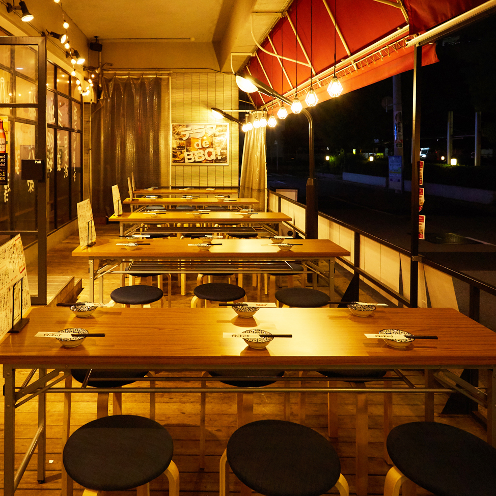 人気のテラス席で浜焼きを楽しみませんか？ ｜博多磯っこ商店